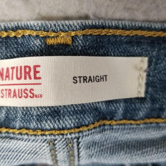 Levi Strauss Signature Jeans Mens 36x30 Straight Leg Stretch Denim Waterless - Picture 13 of 16